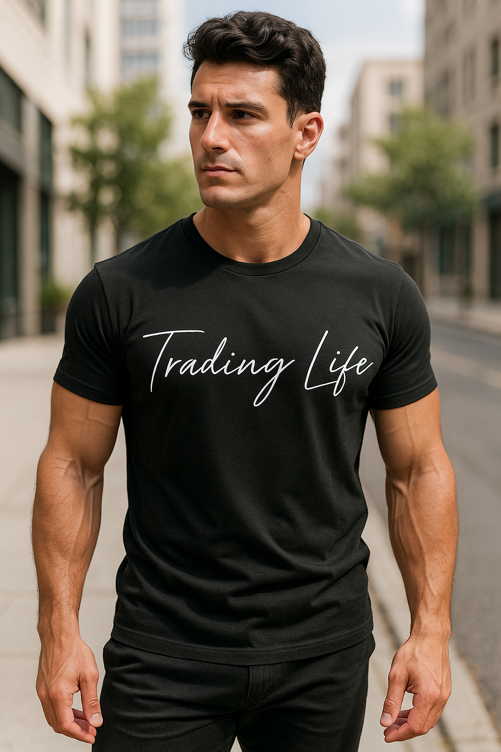 Premium Men's T-shirt with print | Trading Life