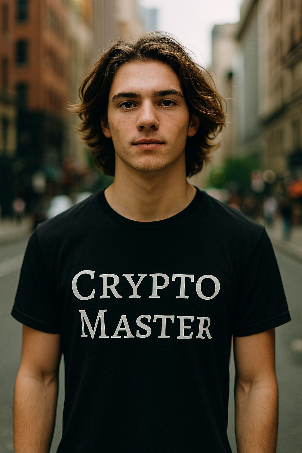 Premium Men's T-shirt with print | Crypto Master