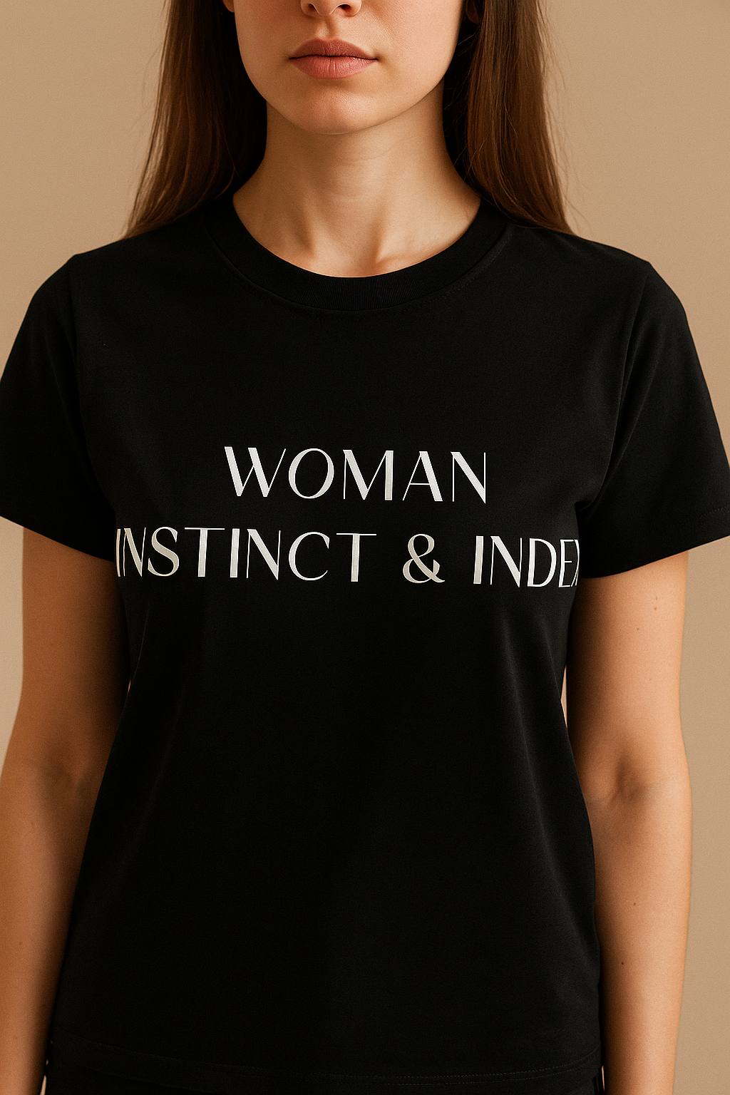 Premium Women's T-shirt with print | WOMAN for True Crypto Fans