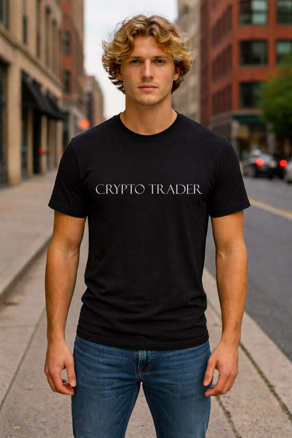 T-shirt męski z nadrukiem | Premium Men's T-shirt with print | Crypto Trader
