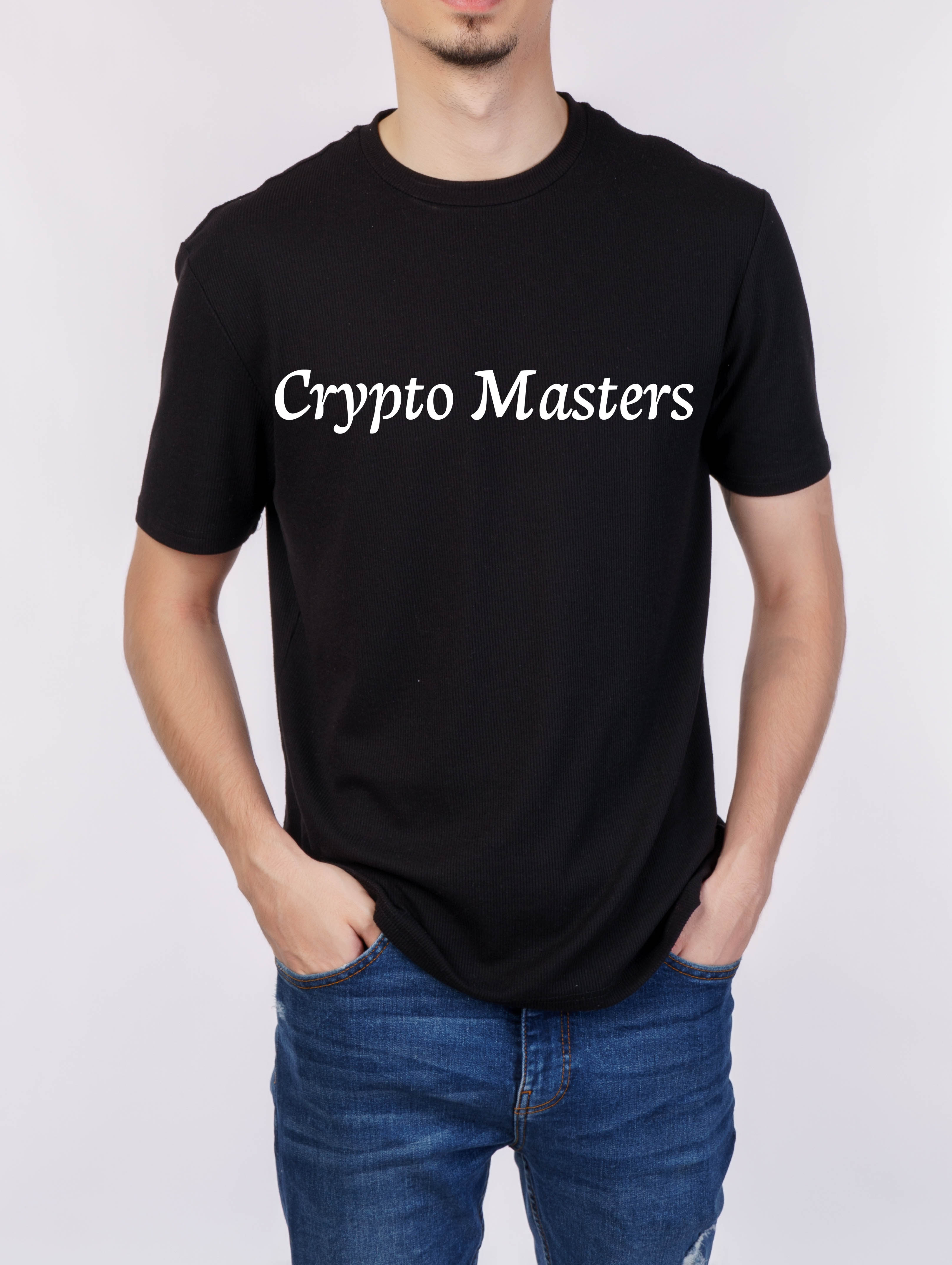 Męski t-shirt z nadrukiem | Premium Men's T-shirt with print | Crypto Masters