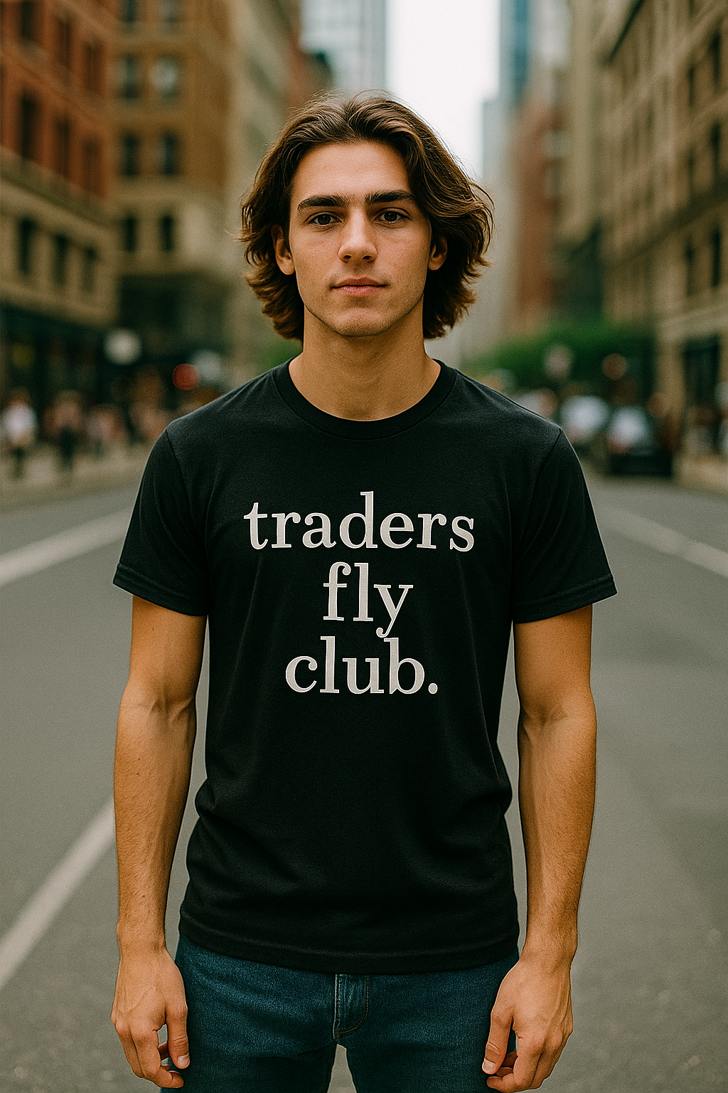 Premium Men's T-shirt  | Traders fly club.