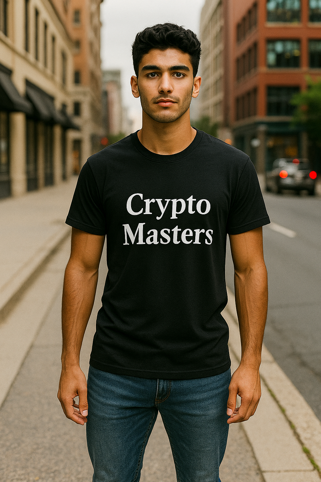 Premium Men's T-shirt with print | Crypto Masters