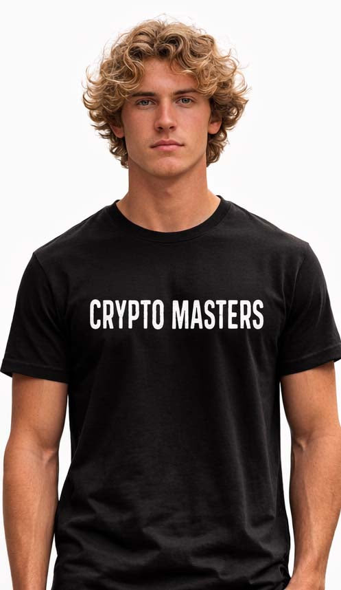 Męski t-shirt premium | Premium Men's T-shirt with print | Crypto Masters