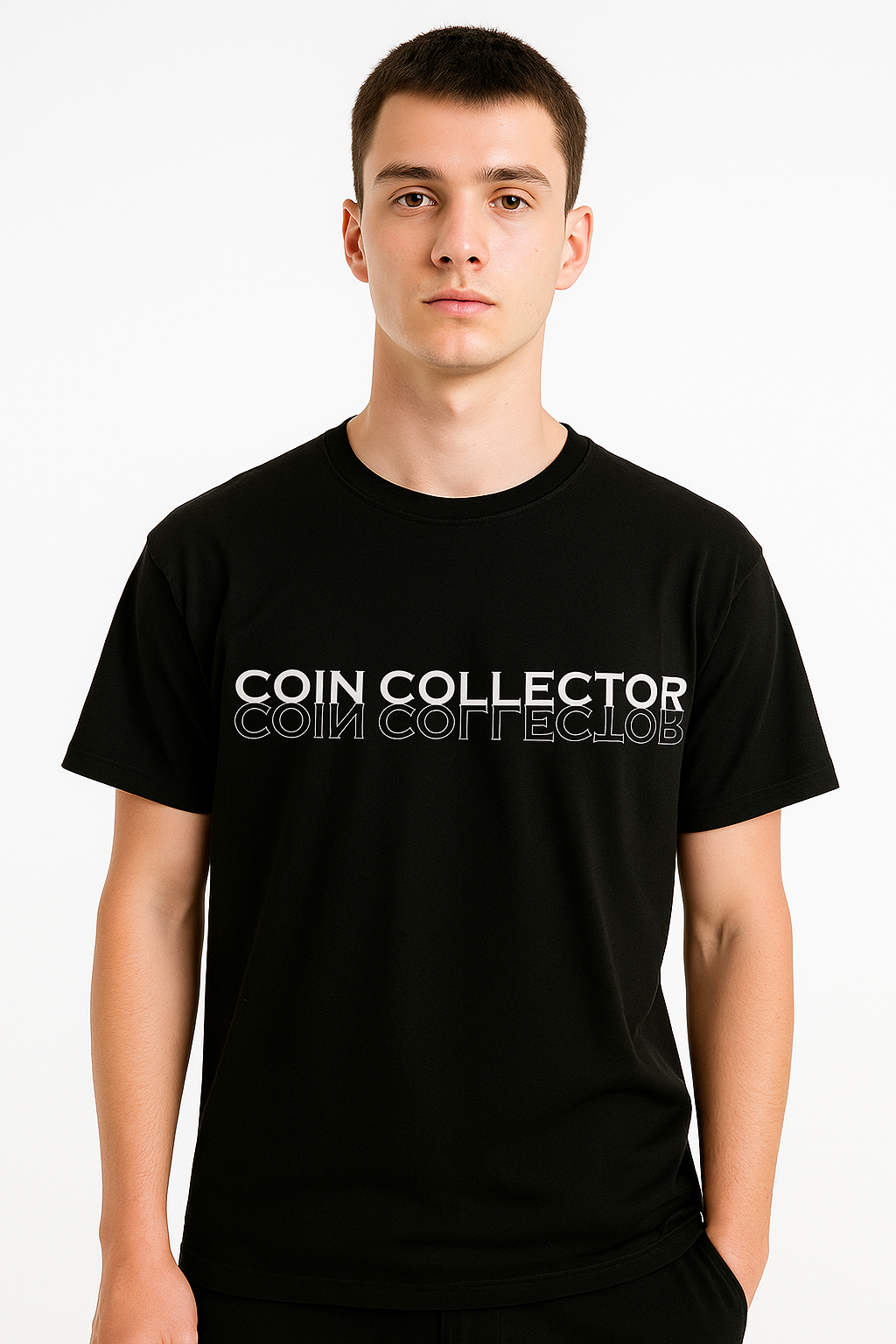 Premium Men's T-shirt with print | Coin Colletor