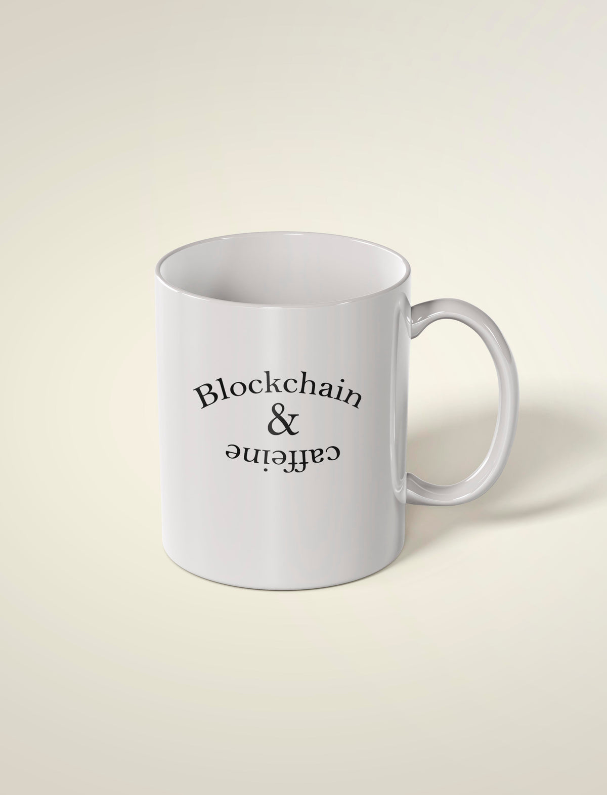 Kubek szklany Blockchain 300 ml dla tradera i fana kryptowalut