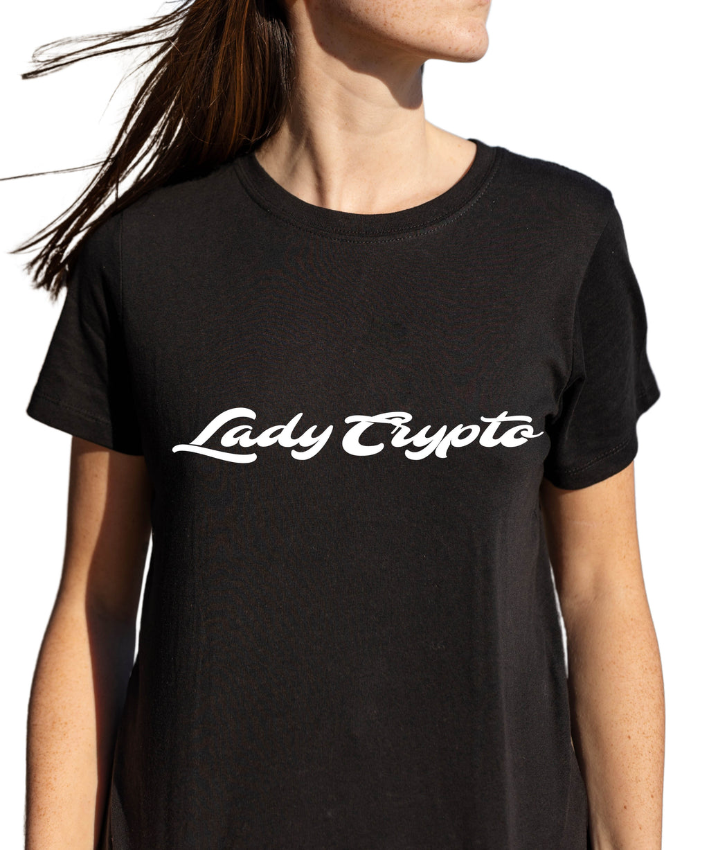 Koszulka damska premium | Premium Women's T-shirt with print | Lady Crypto