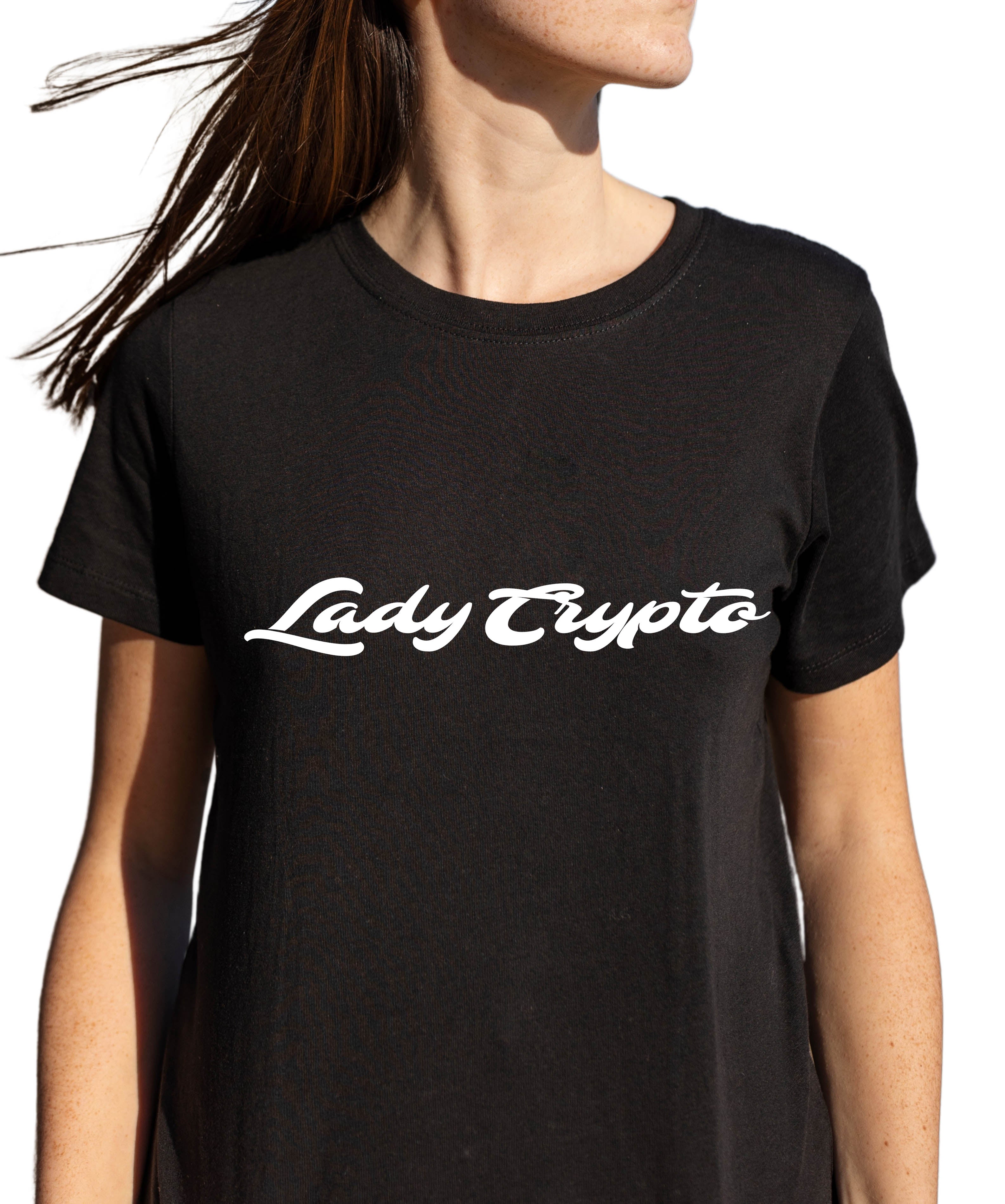 Koszulka damska premium | Premium Women's T-shirt with print | Lady Crypto
