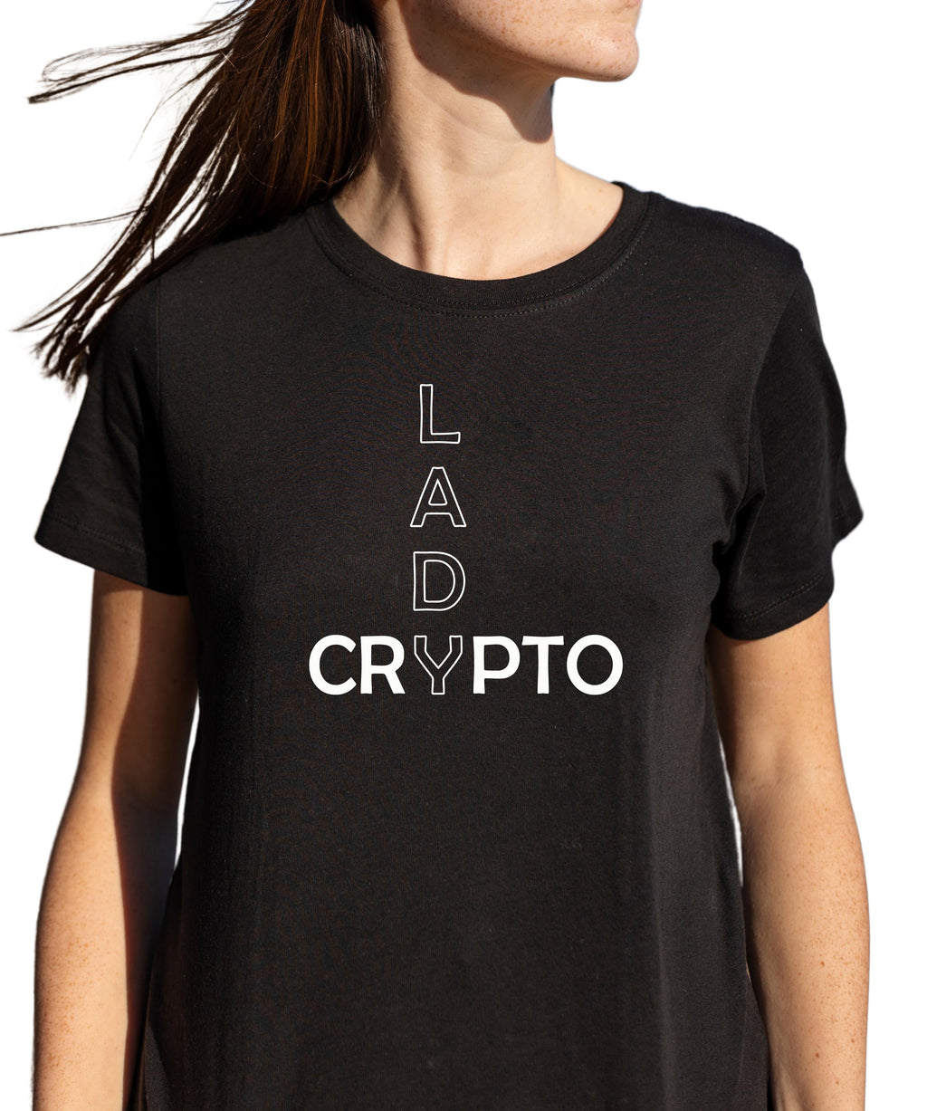 Koszulka damska premium | Premium Women's T-shirt with print | Lady Crypto for true Crypto Fans